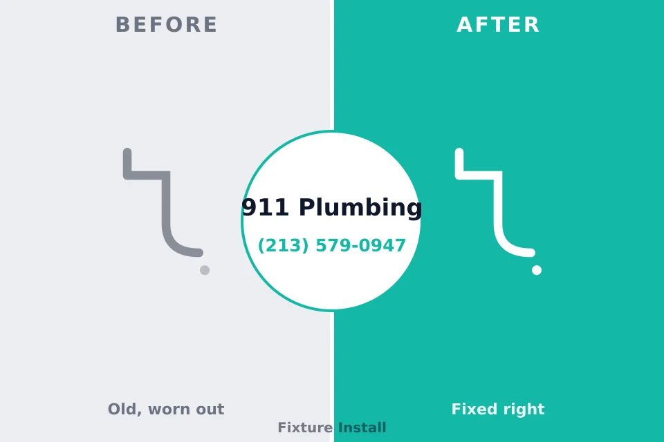 Before and after: plumbing repair Sea Breeze, NC